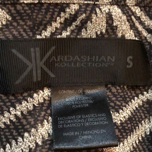 Kardashian Collection Chiffon button down blouse - Picture 3 of 8